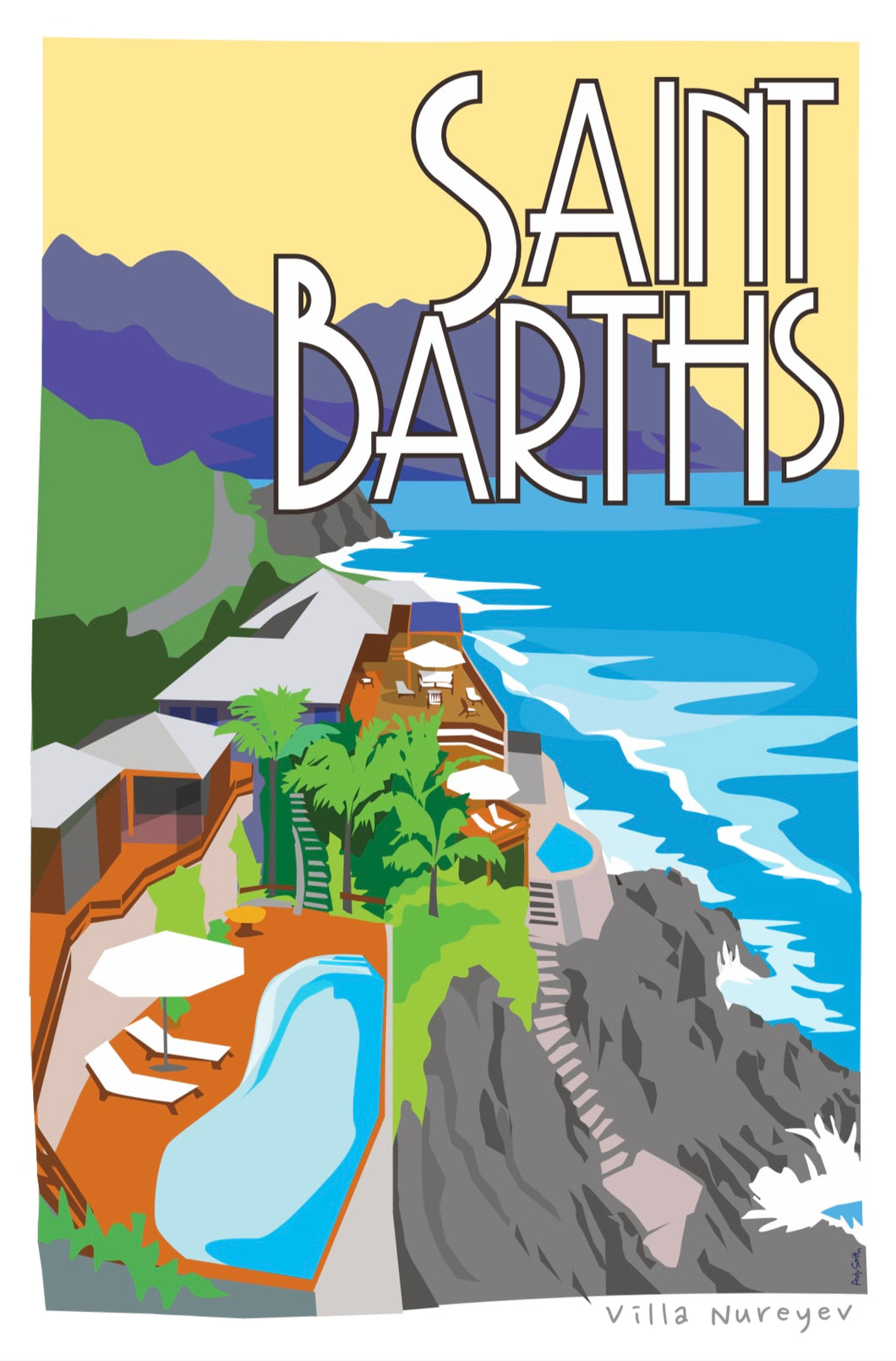 St Barths Artprints poster 