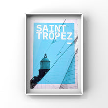Load image into Gallery viewer, st tropez artprints affiche serigraphie poster voiles de saint tropez 
